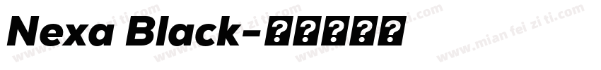 Nexa Black字体转换